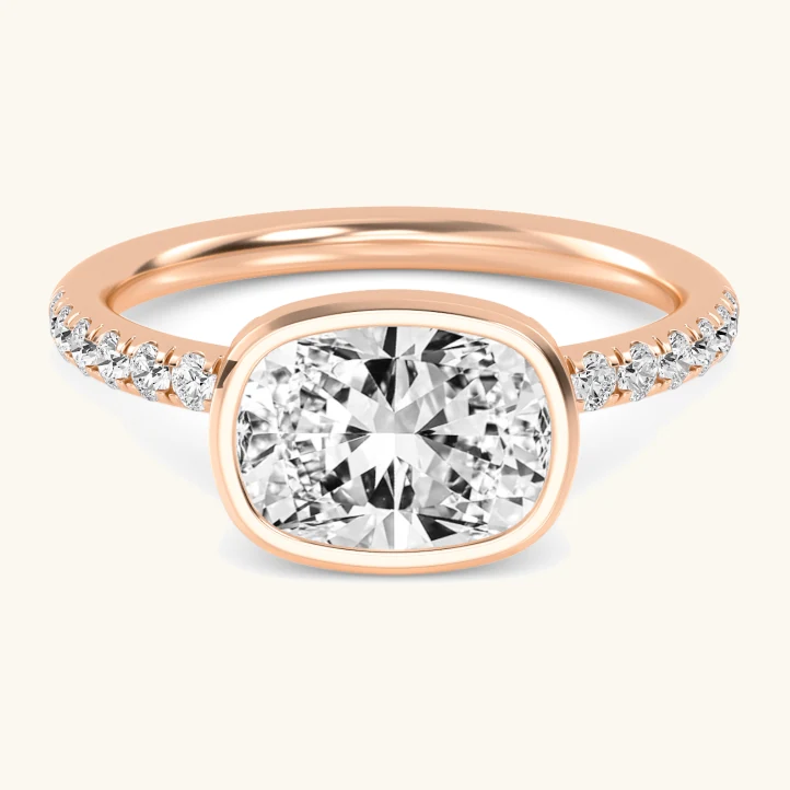 Dusk, Bezel Ring, Diamond Band
