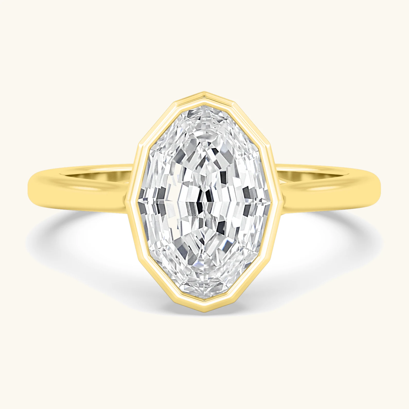 Stepwell, Bezel Step-Cut Ring