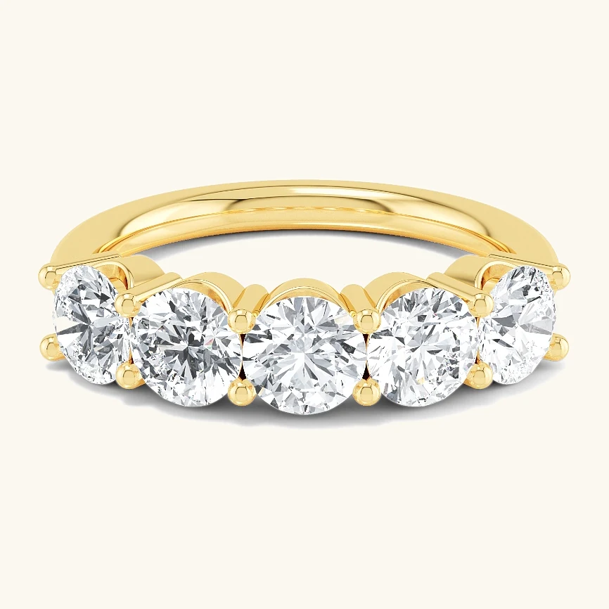 Chime, Round Five-Stone Ring