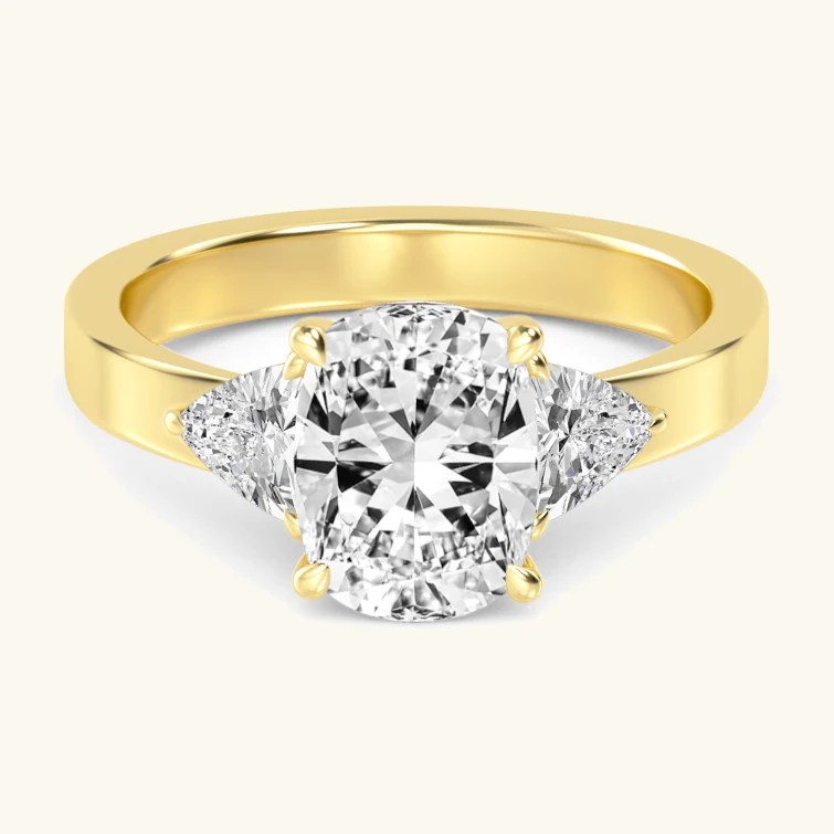 Fable, Cushion Ring with Trillion Sides
