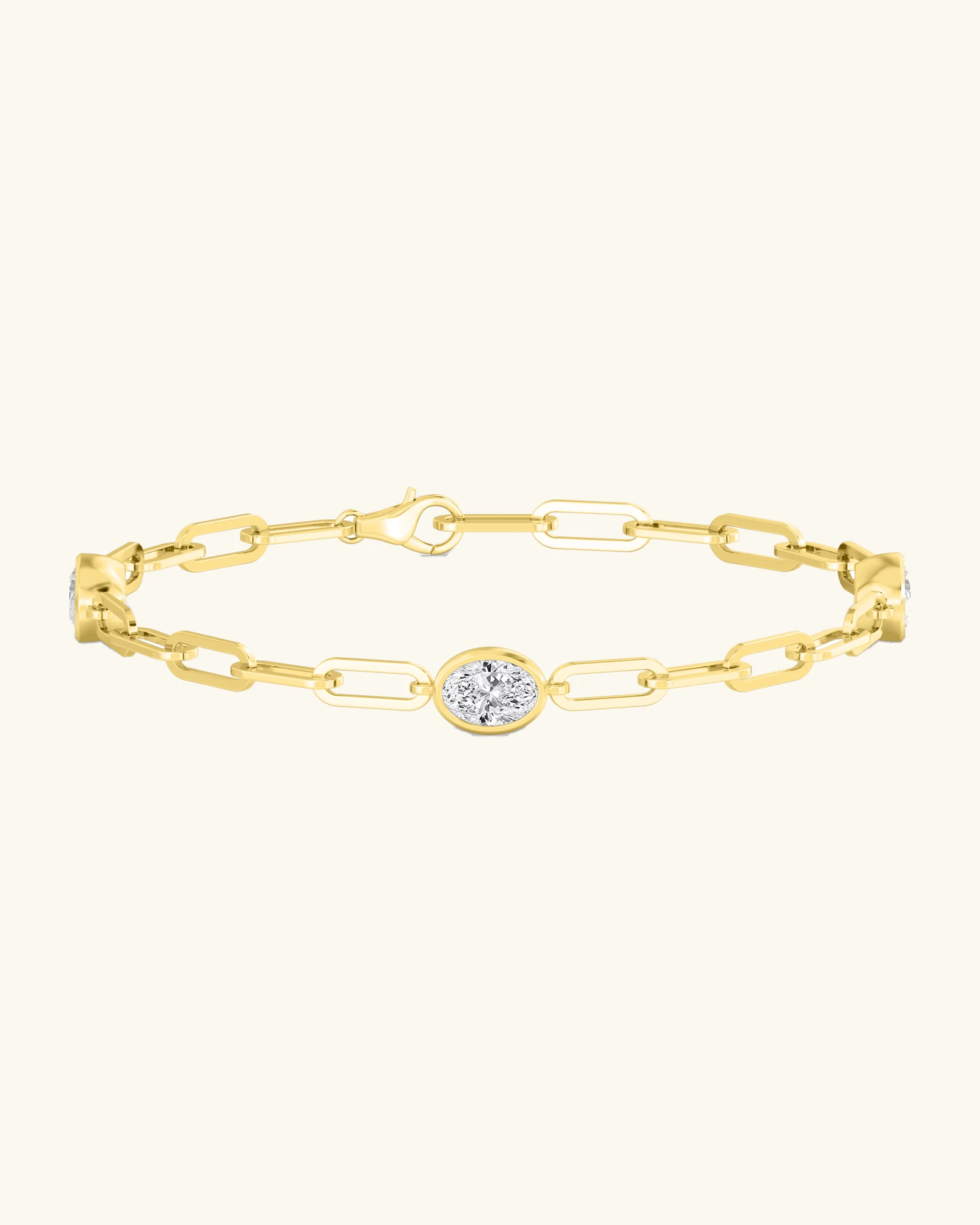Tallow, Oval Paperclip Bracelet
