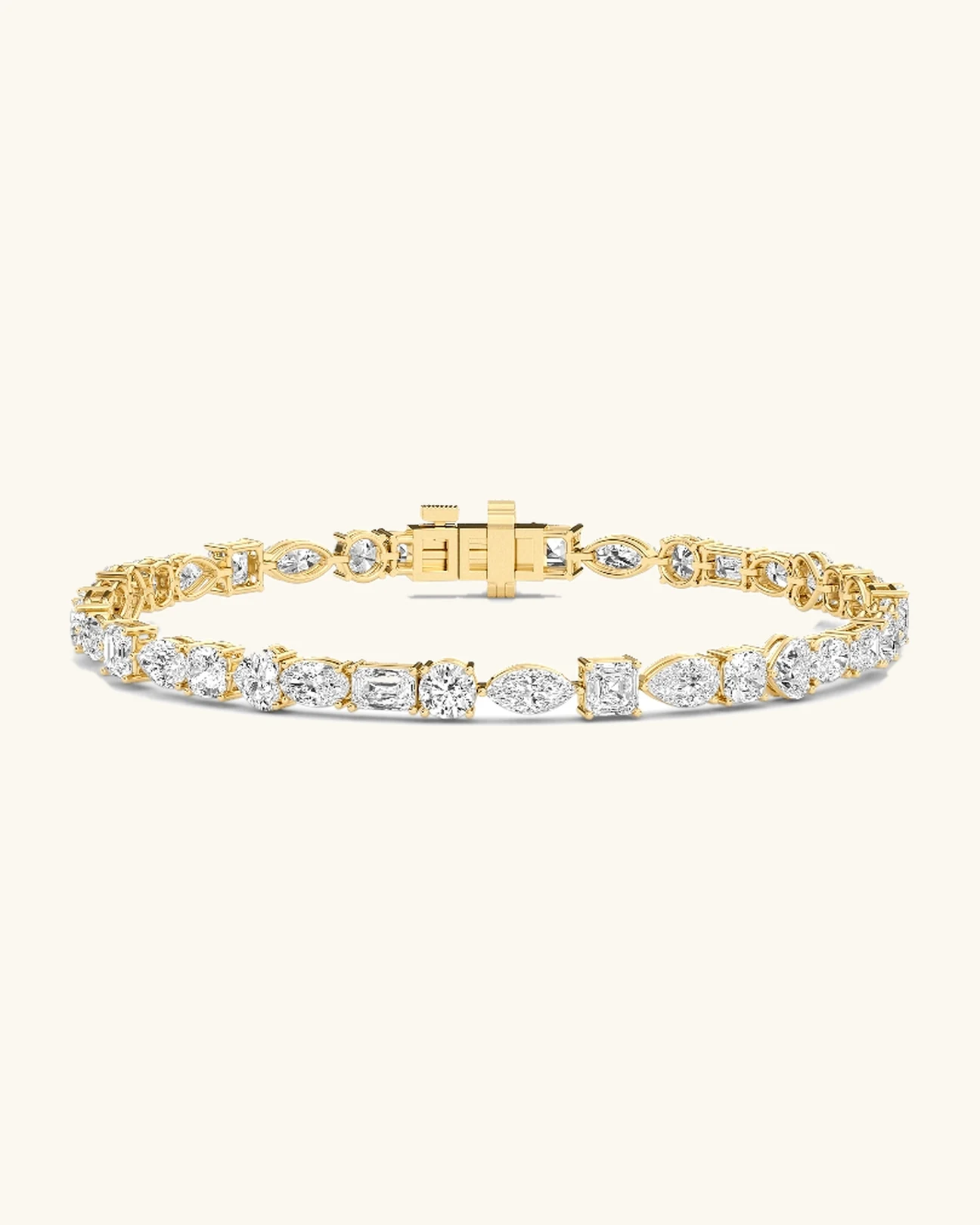 Auburn, Mixed-Shape Tennis Bracelet