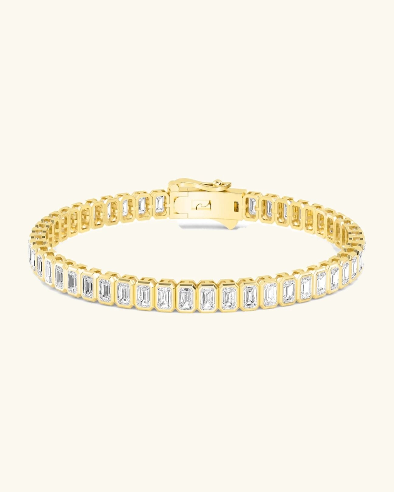Nectar, Slim Emerald-Cut North-South Bezel Bracelet