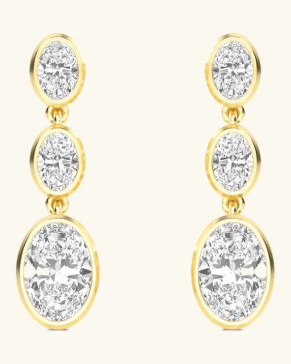 Rain, Oval Bezel Drops