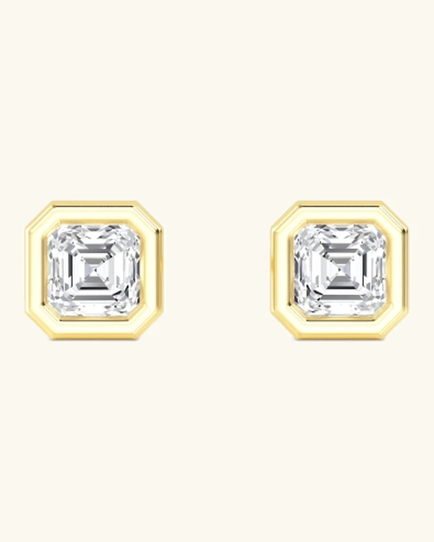 Halcyon, Asscher Bezel Studs