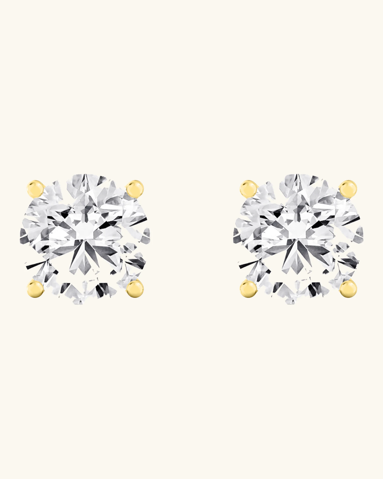 Dew, Four-Prong Lab-Grown Diamond Studs