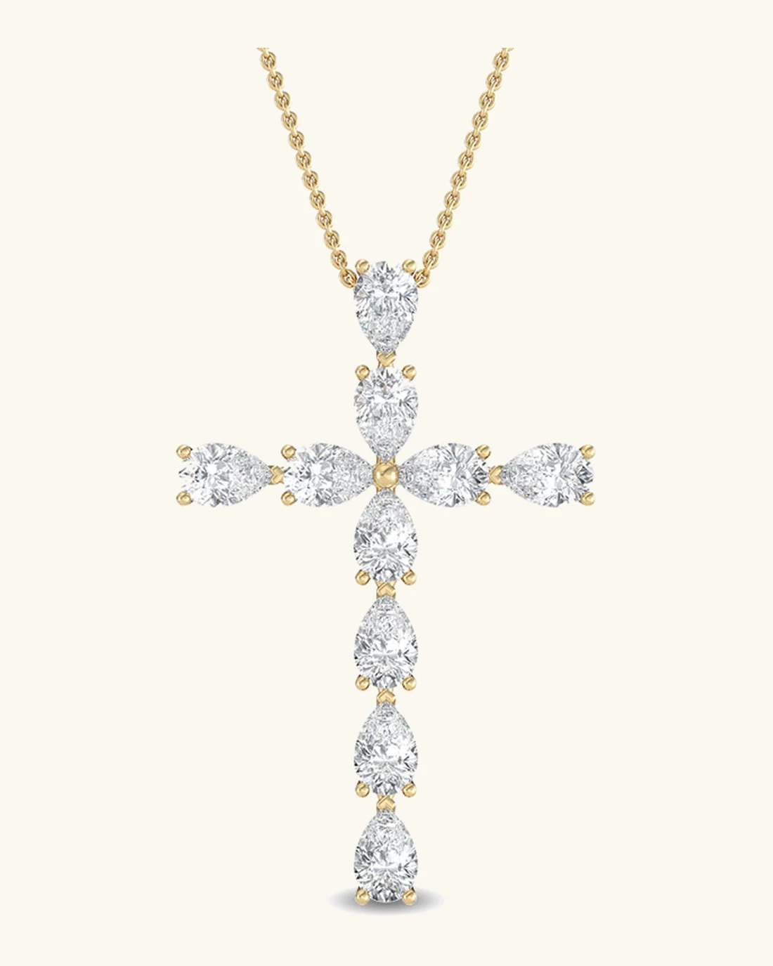 Psalm, Pear Cross Pendant
