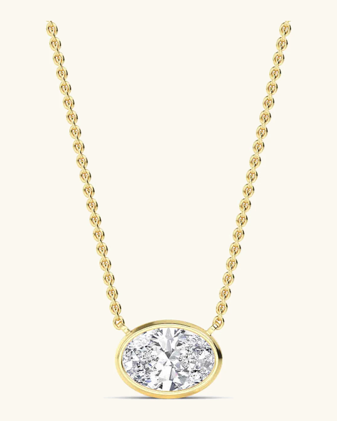 Ripple, Oval Bezel Pendant