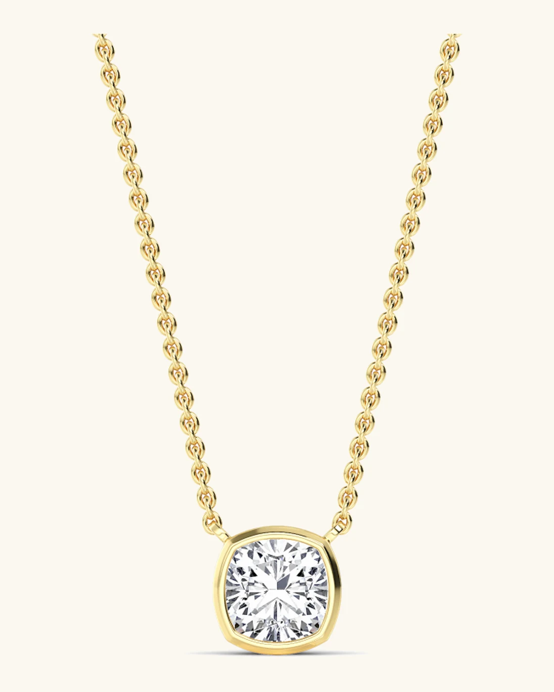 Rune, Cushion Bezel Pendant