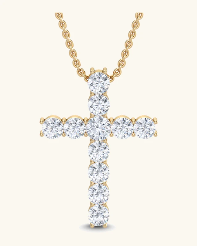 Faith, Round Cross Pendant