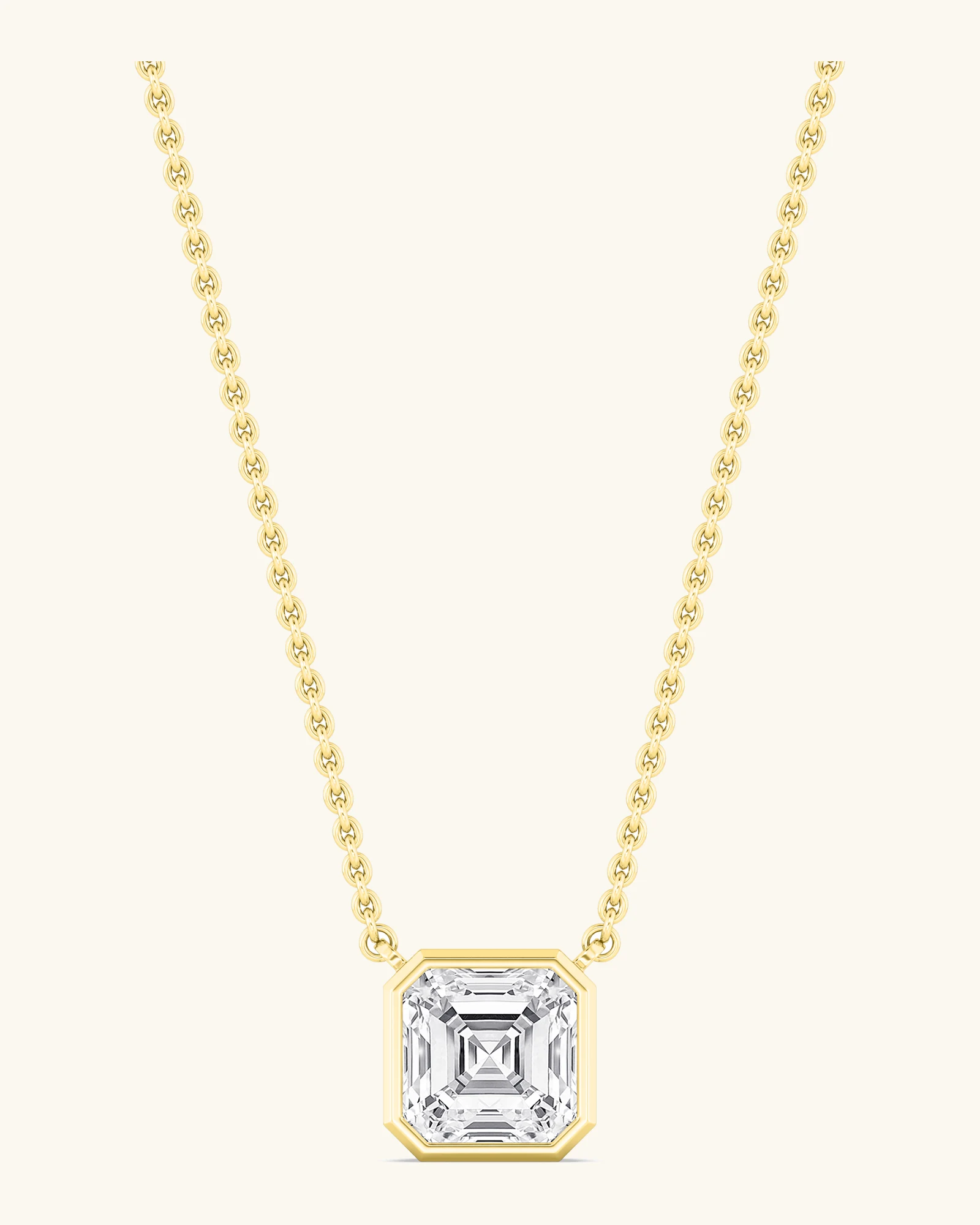 Scree, Asscher Bezel Pendant