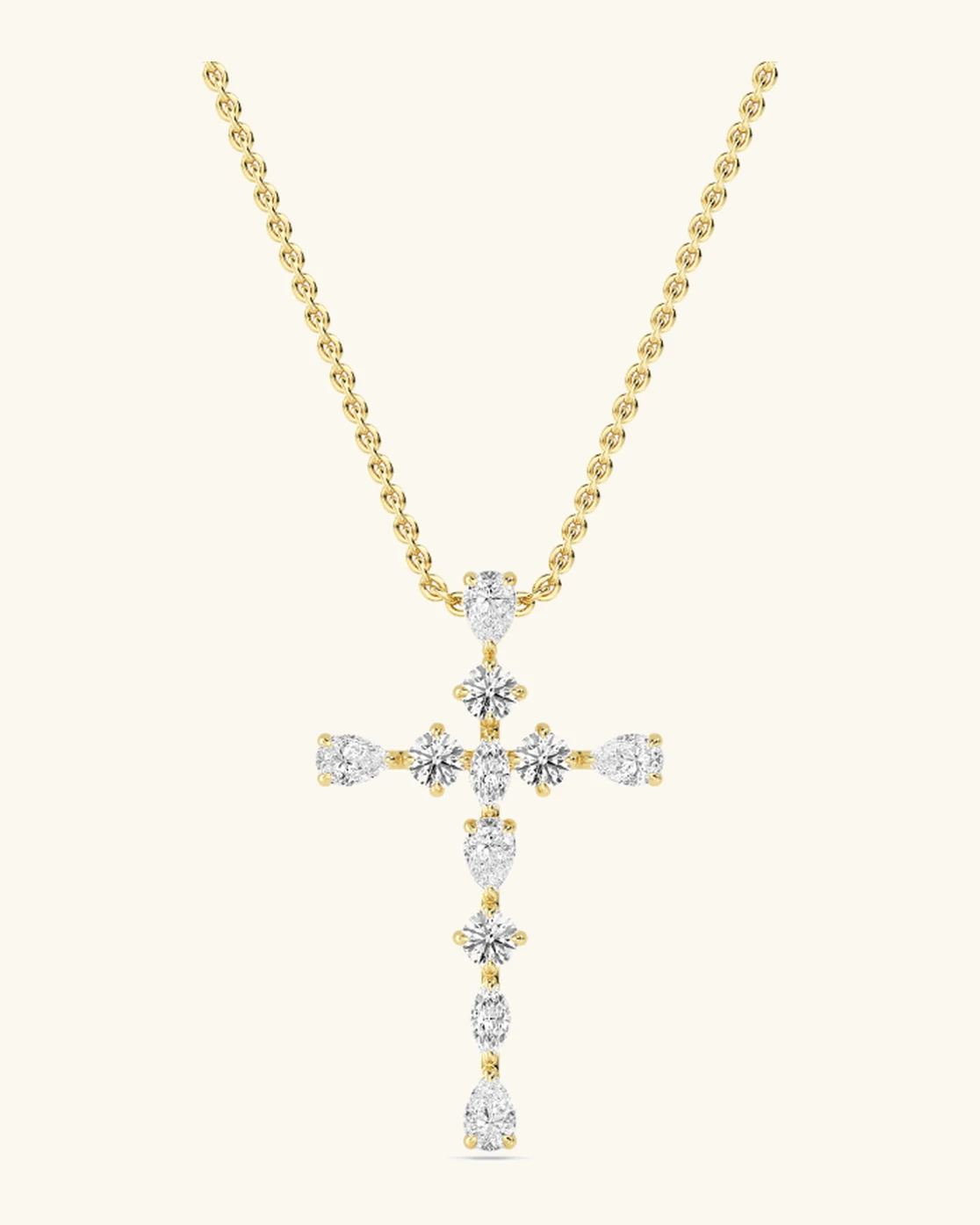 Vigil, Mixed-Shape Cross Pendant