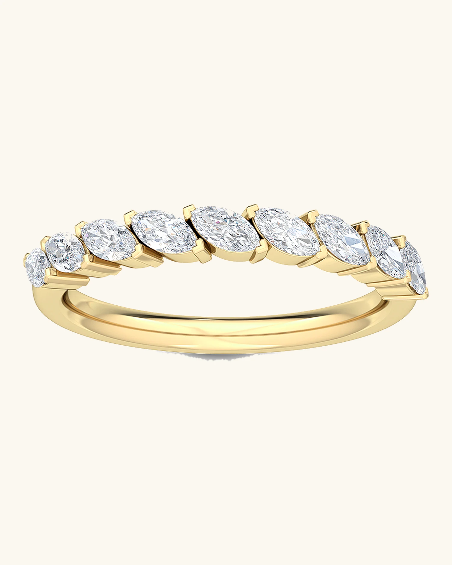 Aspen, Marquise Tip-to-Tip Band