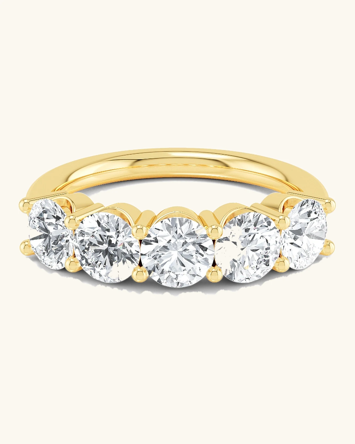 Chime, Round Five-Stone Ring