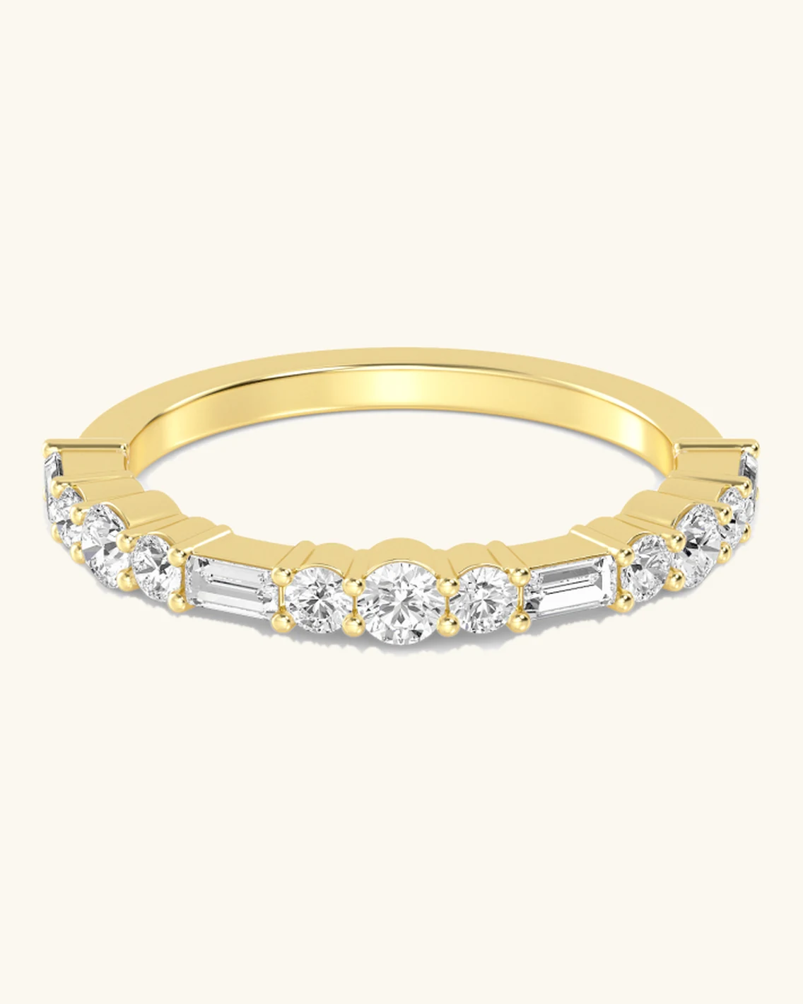 Verse, Round & Baguette Band
