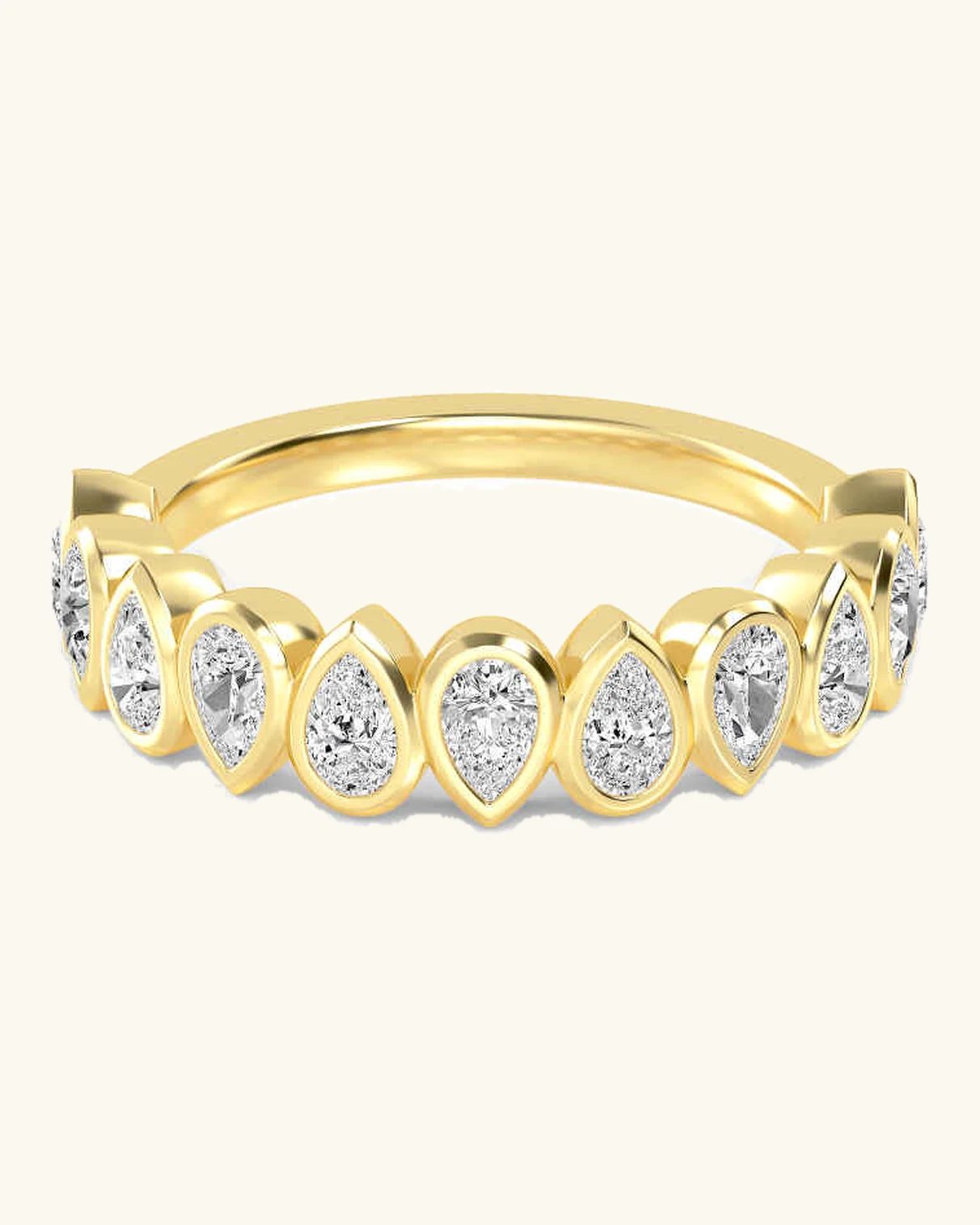 Crag, Upright Pear Bezel Band