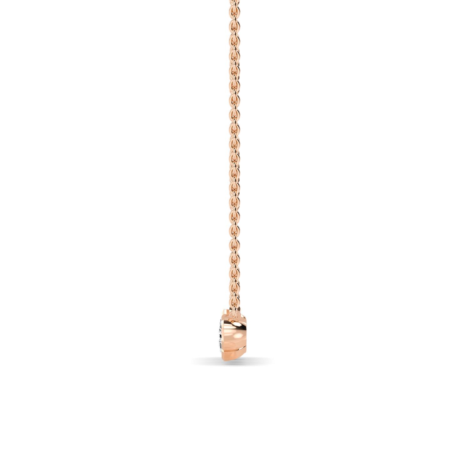 Kin, Mixed-Shape Bar Pendant in Rose Gold, mixed, plain background, alternate view