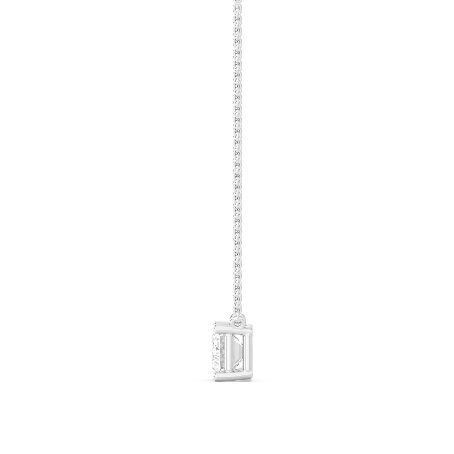 Star Emerald, East-West Emerald-Cut Solitaire Pendant in White Gold, emerald, studio photo, alternate view