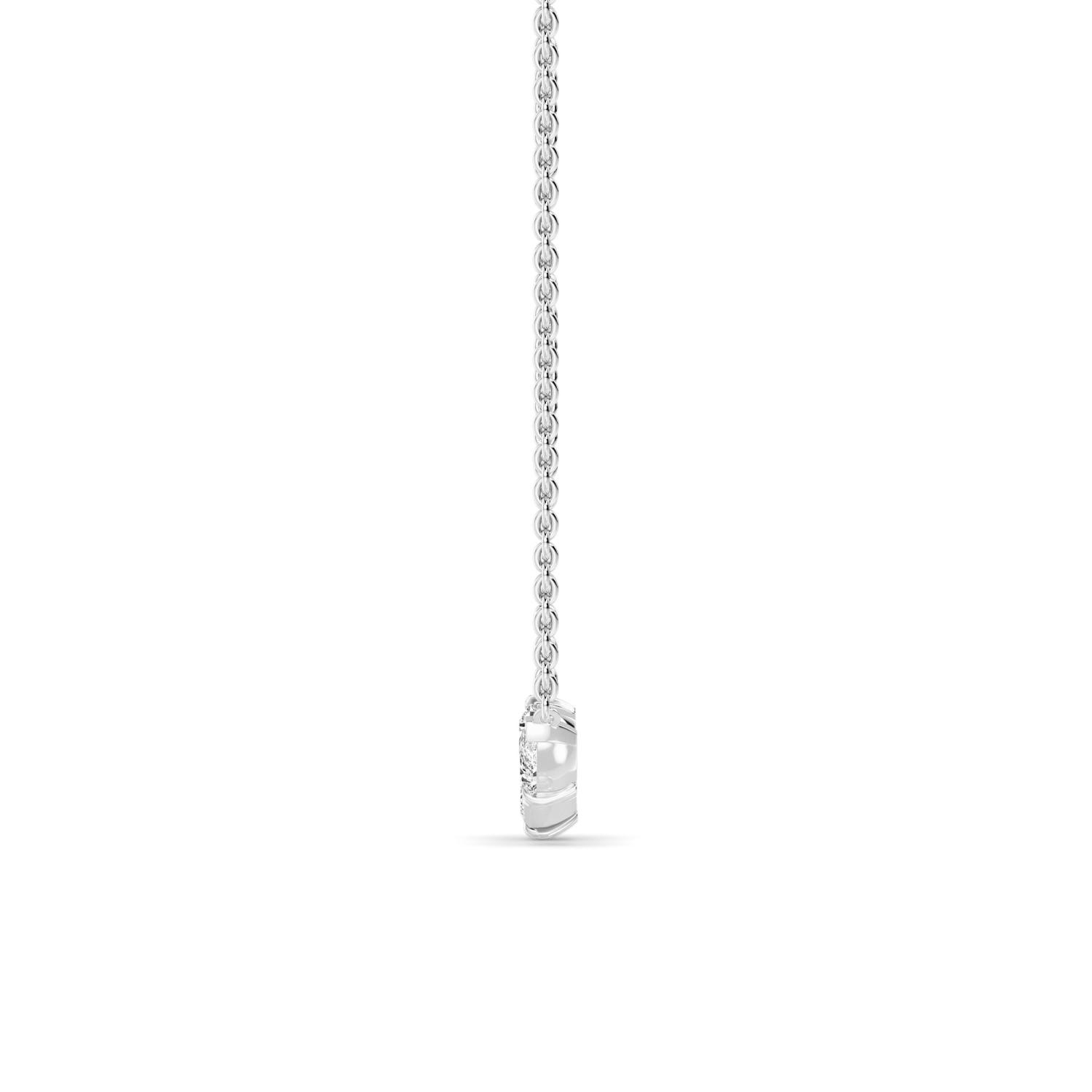 Gather, Mixed-Shape Four-Stone Pendant in White Gold, mixed, plain background, alternate view
