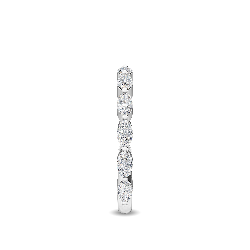 Petal Marquise, Marquise Shared-Prong Band in White Gold, marquise, studio photo, alternate view